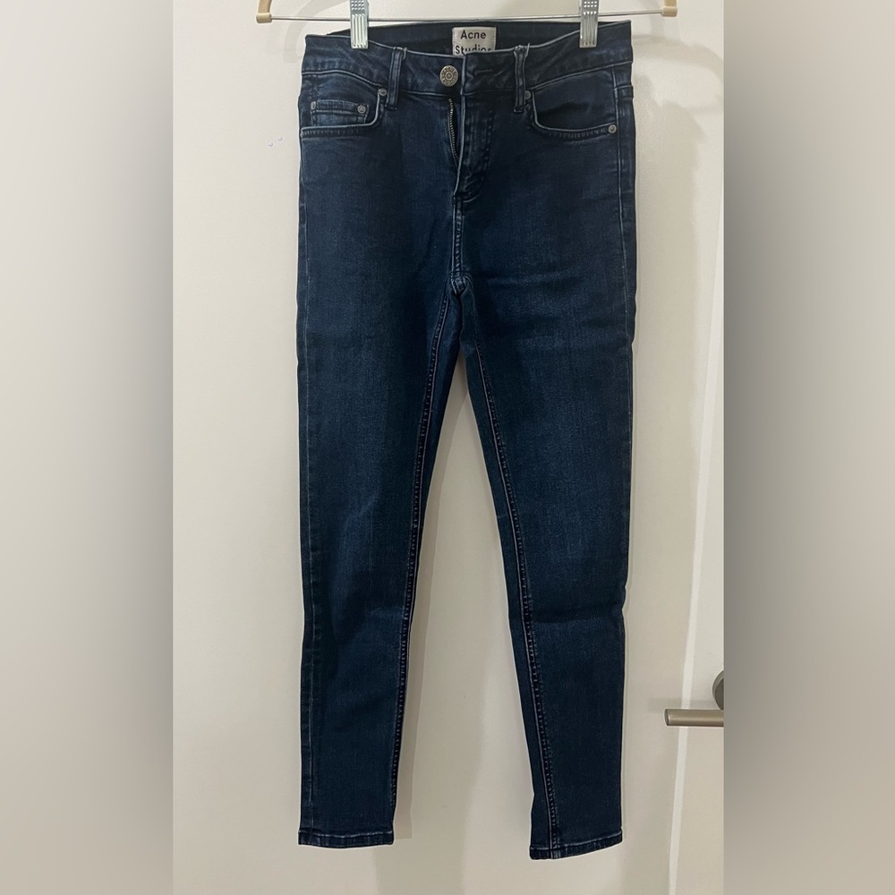 Acne Dark Blue Women's Skinny Jeans